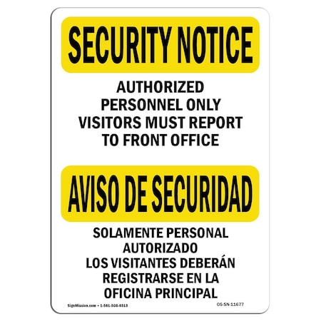 OSHA SECURITY NOTICE, 3.5 Height, 5 Width, Decal